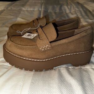 Torrid Brown Platform Loafers